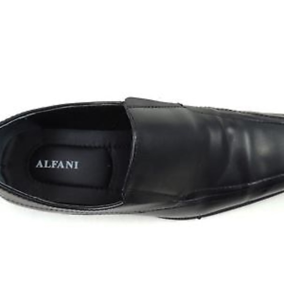 Men’s ALFANI Alfani Men\'s Ascher Bike Toe  black dress shoe 11.5 W WIDE